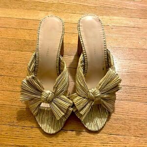 loeffler randall penny heel in gold